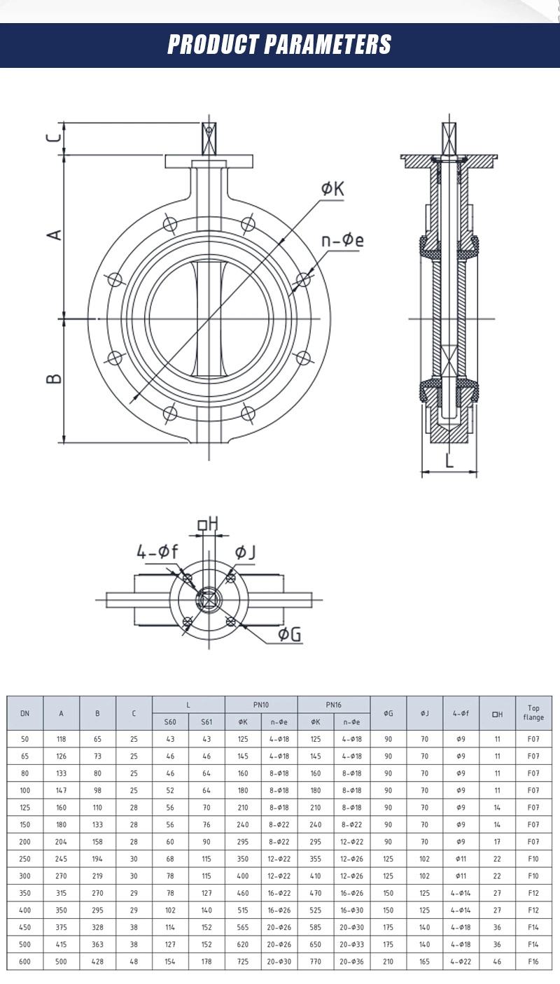 Gearbox Switch Box Double Acting Actuator Soft Seat Wafer or Flanged Butterfly Valve with Pneumatic Actuator