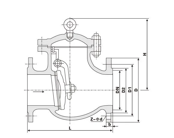 High Performance Tube Valves Wcb Swing Check Valve